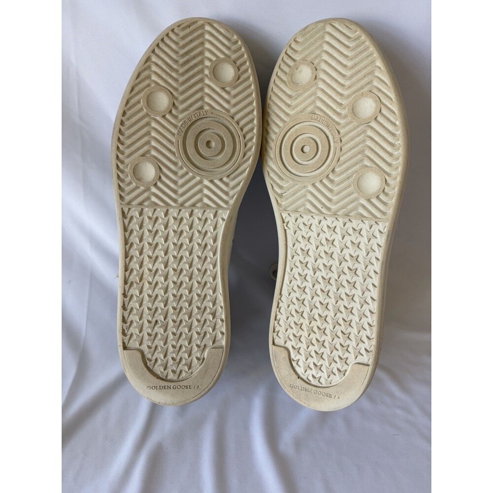 Golden Goose Hi Star Sneaker White/ Leopard Print Heel Tab Sz 38 (6.5-7 Women) - Picture 6 of 8